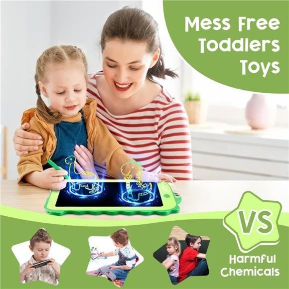 LCD Writing Tablet for Kids, Colorful Drawing Board, Doodle Pad, 8.5inch - Picture 5 of 6